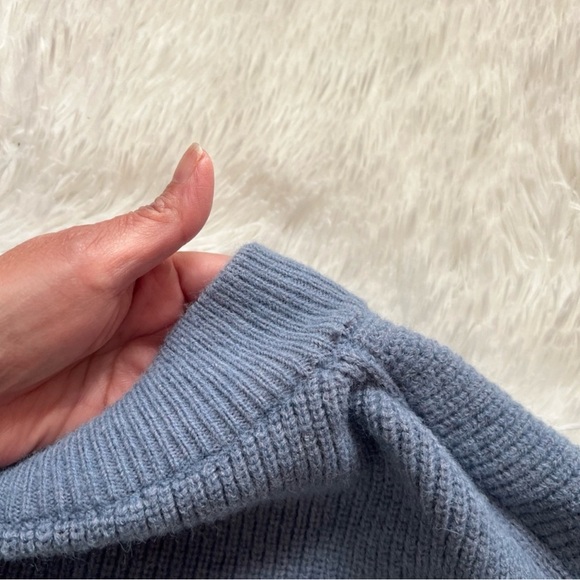 DAZY Men’s Half-Zip Knit Sweater - Baby Blue Mock Neck Pullover - NWT - XL - Picture 9 of 9